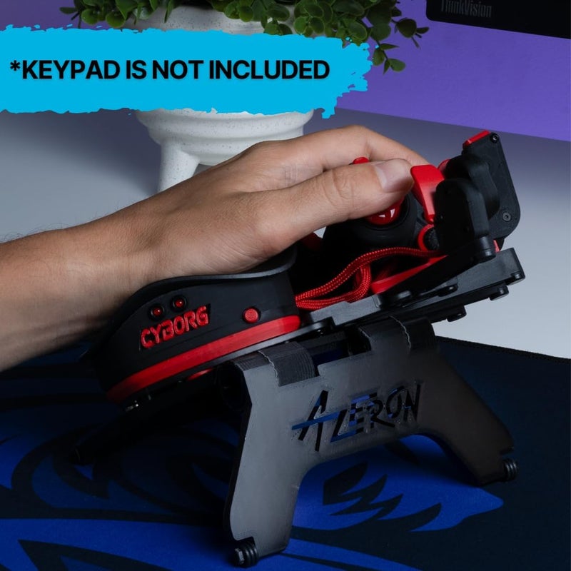 AZERON 3D Printed Adjustable Magnetic Stand Compatible Cyborg II, Cyborg II Compact, Cyborg, Cyborg Compact, Classic, and Compact Models. (Black) - Image 2